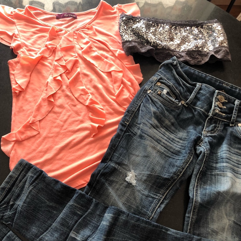 Outfit size 0 XS with bralette